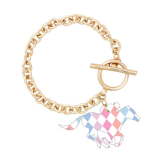 Bright Diamonds Acrylic Derby Bracelet