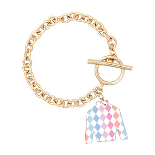 Bright Diamonds Acrylic Jockey Bracelet