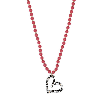 Catwalk Heart Garnet Jennifer Necklace
