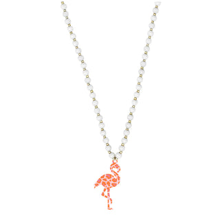 Smitten Kitten Flamingo White Jennifer Necklace