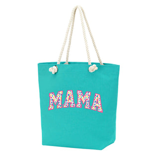 Printed Fun Leopard Mama Mint Castaway Tote