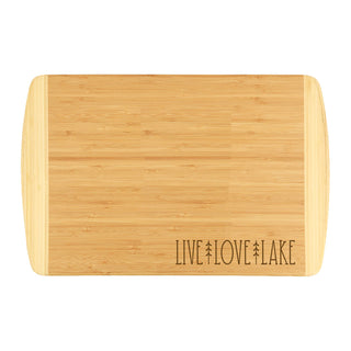 Live, Love, Lake Two-Tone Cutting Board