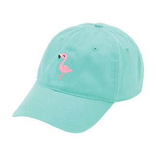 Flamingo Embroidered Mint Cap