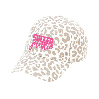 Soccer Junkie Natural Leopard Cap