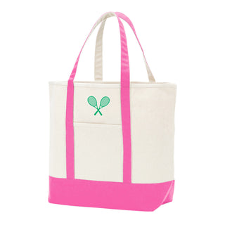 Tennis Racket Hot Pink Everyday Tote