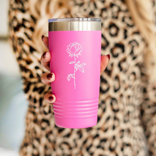 Birth Month Flower 20oz Insulated Tumbler