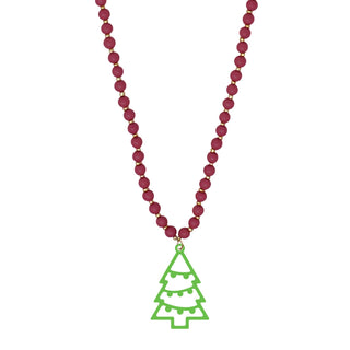 Green 'Tis the Season Garnet Jennifer Necklace