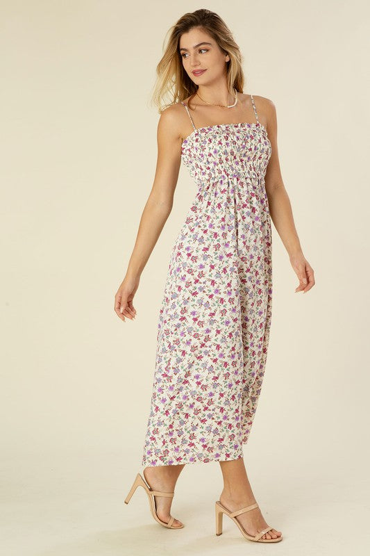 Smocked cami maxi dress – A Blissfully Beautiful Boutique