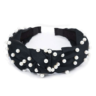 Black Paige Satin Headband