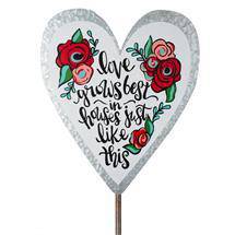 LOVE GROWS GARDEN STAKE