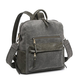 Amelia Suede Backpack w/ Guitar Strap