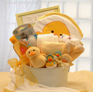Bath Time Baby New Baby Basket-Blue, Gift Baskets Drop Shipping - A Blissfully Beautiful Boutique