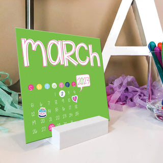 2023 Mini Monthly Desktop Calendars | Stickers Included