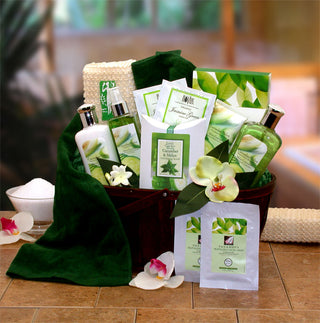 Cucumber & Melon Calming Spa Bath & Body Gift Basket, Gift Baskets Drop Shipping - A Blissfully Beautiful Boutique