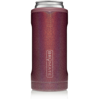 BRUMATE - HOPSULATOR SLIM | GLITTER MERLOT (12OZ SLIM CANS)