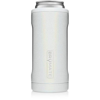 BRUMATE - HOPSULATOR SLIM | GLITTER WHITE (12OZ SLIM CANS)