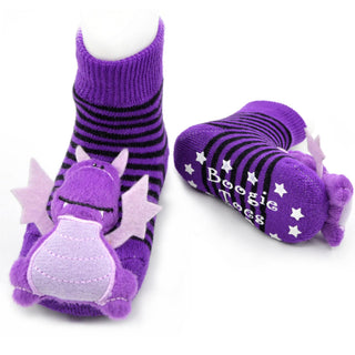 Boogie Toes -Purple Dragon Rattle Socks