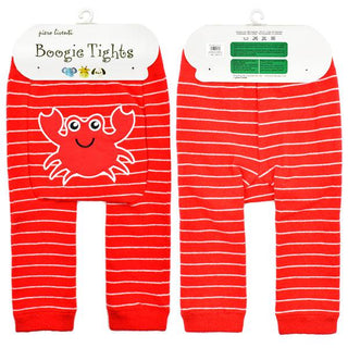 Boogie Tights Baby Leggings -Red Crabby