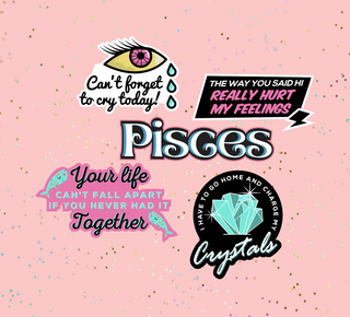 Pisces Astrological Sticker Sheet
