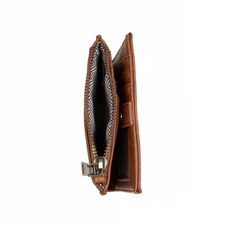 Zara Checkered Zip-Top Wallet