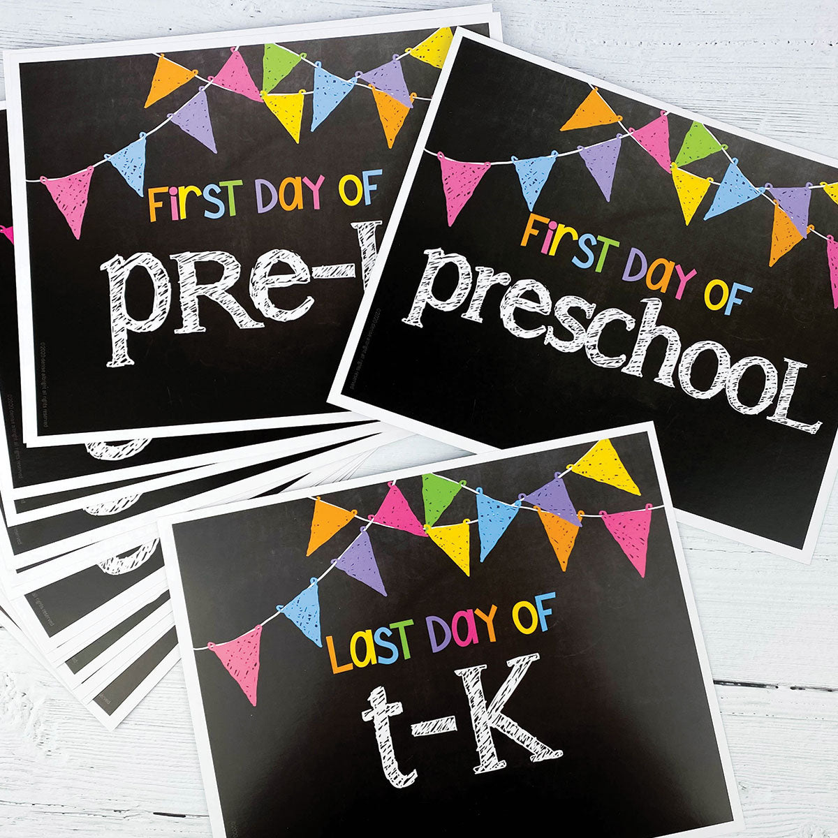 First Day of School Photo Prop Chalkboard Sign for Kids, Girls & Boys, My  1st Day Back to School Board Style Sign, Kindergarten, Preschool, Durable