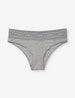 Tommy John -  Women's Cool Cotton Cheeky Lace Waist- Heather Grey