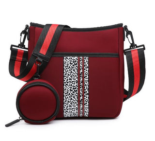 Dru Printed/Striped Neoprene Crossbody w/ Guitar Strap