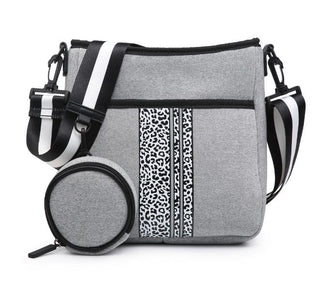 Dru Printed/Striped Neoprene Crossbody w/ Guitar Strap