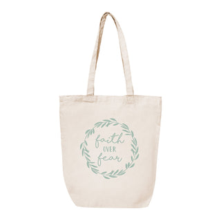 Faith over Fear Canvas Tote