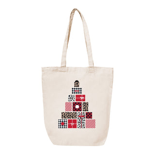 Present Tree Canvas Tote