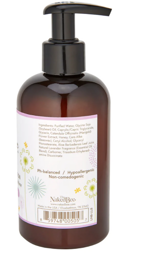 LIL' NAKED BEE- 8 oz. Lavender Lullaby Cheeks to Cheeks Face & Body Lotion
