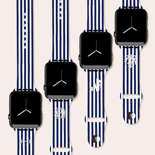 Navy Stripe Watch Band