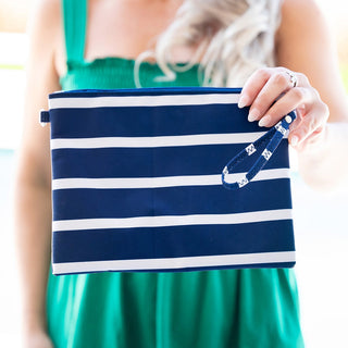 Navy Stripe Hayley Purse
