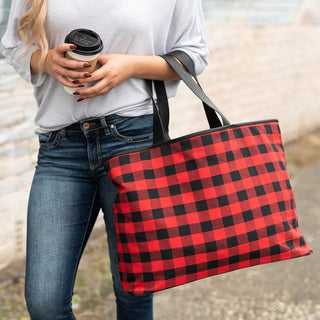 Red Buffalo Check Ally Tote