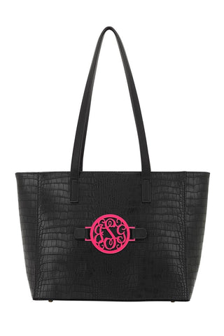 Black Crocodile Abbey Purse