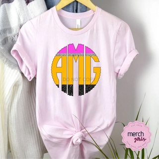 No. 2 Pencil Monogram Graphic Tee, Merch Girls - A Blissfully Beautiful Boutique