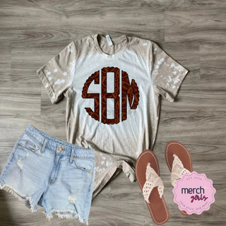 Football Bleach Monogram Graphic Tee, Merch Girls - A Blissfully Beautiful Boutique