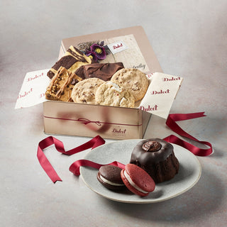 Delightful Sweets Sampler Gift Tin, Dulcet Gift Baskets - A Blissfully Beautiful Boutique