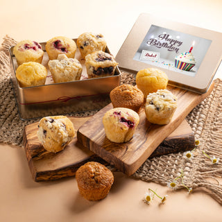 Muffin Assortment Tin, Dulcet Gift Baskets - A Blissfully Beautiful Boutique