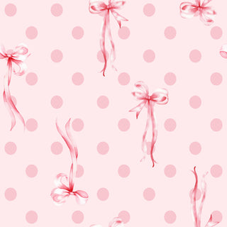 Pink Bow Print Contrast Pipping Short Pajamas Set, A Blissfully Beautiful Boutique - A Blissfully Beautiful Boutique