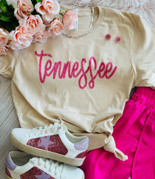 Tennessee Faux Tinsel Tee
