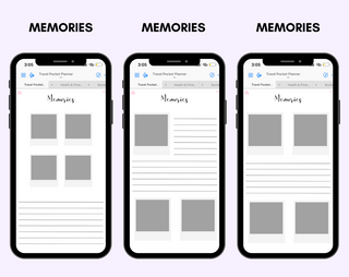 Digital Travel Phone Planner Rainbow
