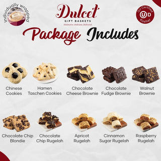 Gourmet Cookie and Brownie Tin, Dulcet Gift Baskets - A Blissfully Beautiful Boutique