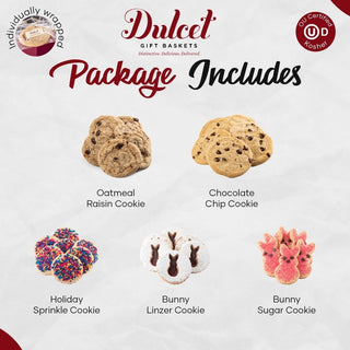 Classic Easter Cookie Gift Box, Dulcet Gift Baskets - A Blissfully Beautiful Boutique