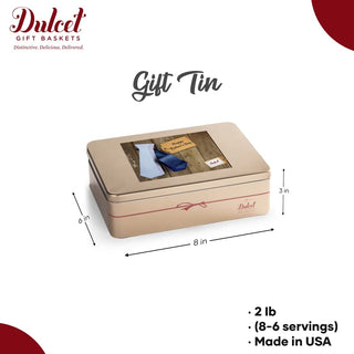 Gourmet Cookie and Brownie Tin, Dulcet Gift Baskets - A Blissfully Beautiful Boutique