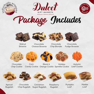 Gourmet Halloween Pumpkin Harvest Tower, Dulcet Gift Baskets - A Blissfully Beautiful Boutique