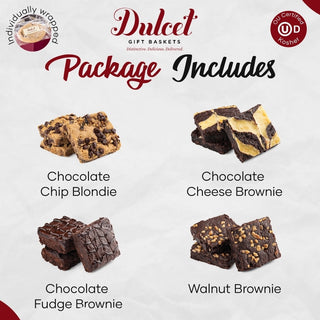 Fudge Brownie Gift Assortment, Dulcet Gift Baskets - A Blissfully Beautiful Boutique