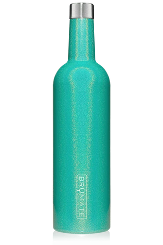 BRUMATE - WINESULATOR™ 25OZ WINE CANTEEN | GLITTER Peacock