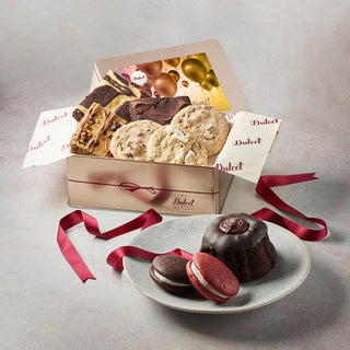 Delightful Sweets Sampler Gift Tin, Dulcet Gift Baskets - A Blissfully Beautiful Boutique