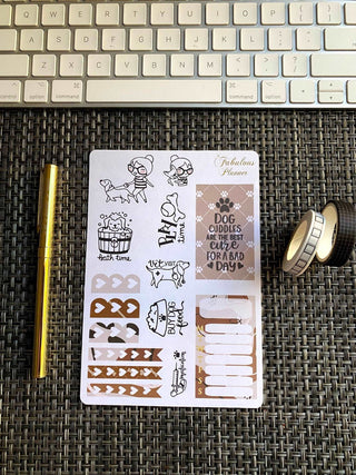 3 Sheets Dog Mom Stickers